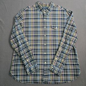Ralph Lauren Men XL Blue Plaid Button Down Long Sleeve Shirt